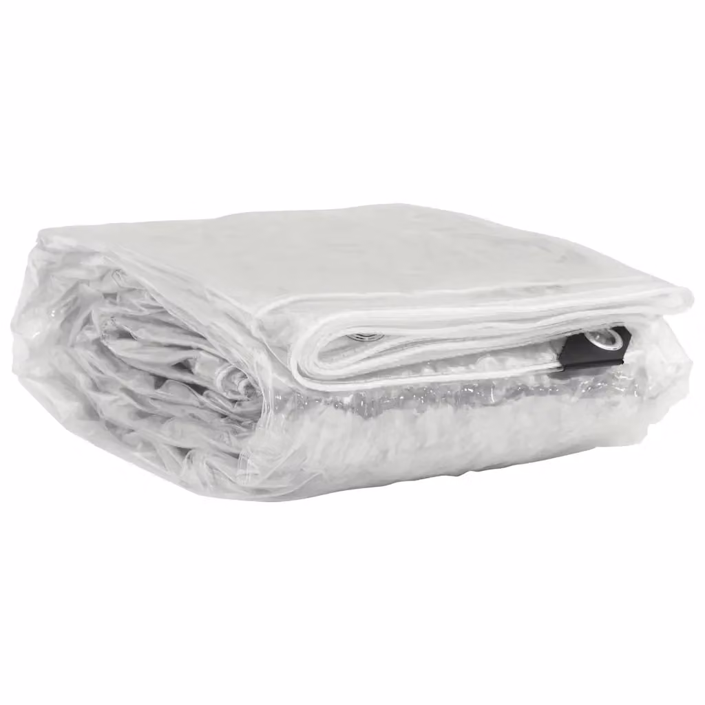 Copertura per piante trasparente vidaXL in PVC con occhielli L: 8 m, P: 3 m