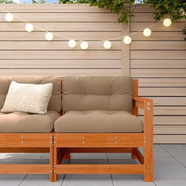 Divano Angolare da Giardino-Sofa da giardino Legno Massello di Pino 620668