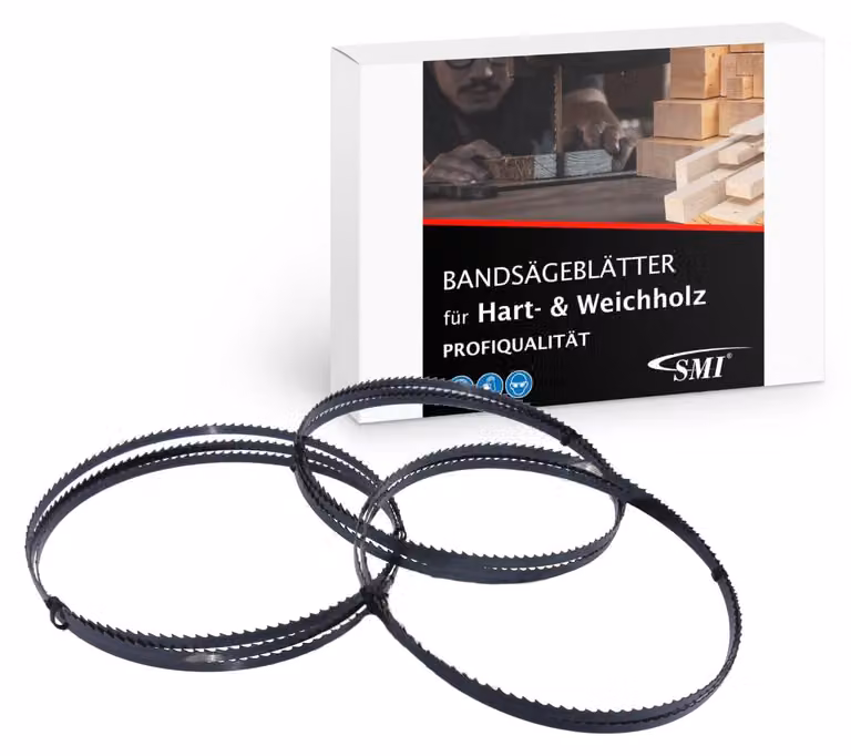 Set di 3 lame per sega a nastro in legno, dimensioni 1790 x 6 x 0,65 mm, 6 denti per pollice