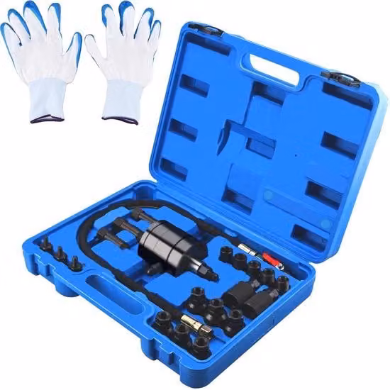 Kit di 21 estrattori a iniezione pneumatici per motori diesel colore blu