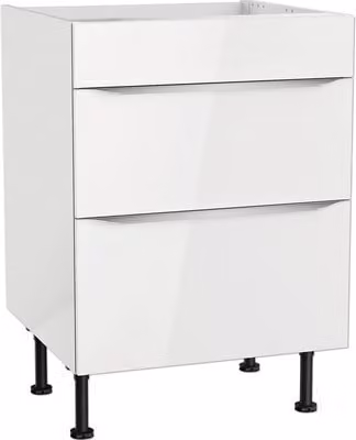 Pensile per piano cottura Optifit Arvid986 LxPxH 60 x 58,4 x 87 cm bianco lucido smontato KFAV UC636-8E+