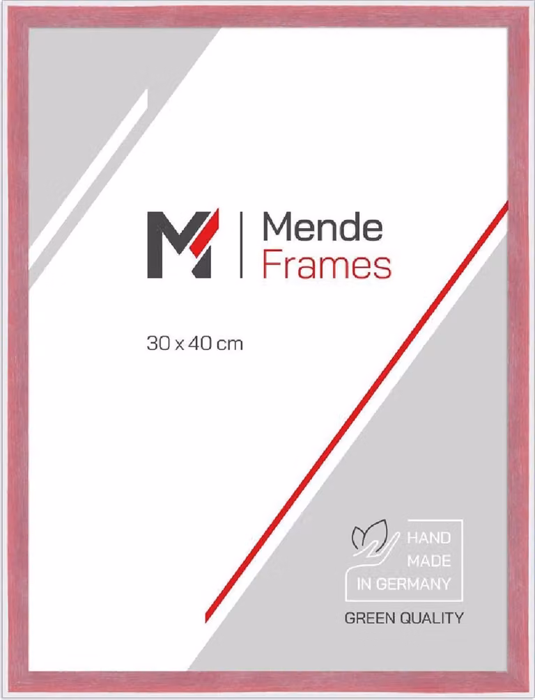 MendeFrames H080 Cornice in legno rossa 20x60 cm