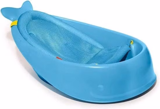 Tubino per Bagnetto a 3 Fasi - Blu - Bacinella per Bambini con Supporto Ergonomico