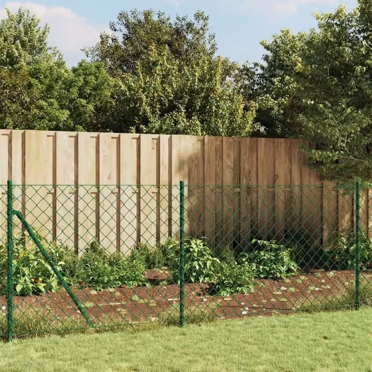 Maison Exclusive - Recinzione in rete metallica verde 1,1 x 10 m