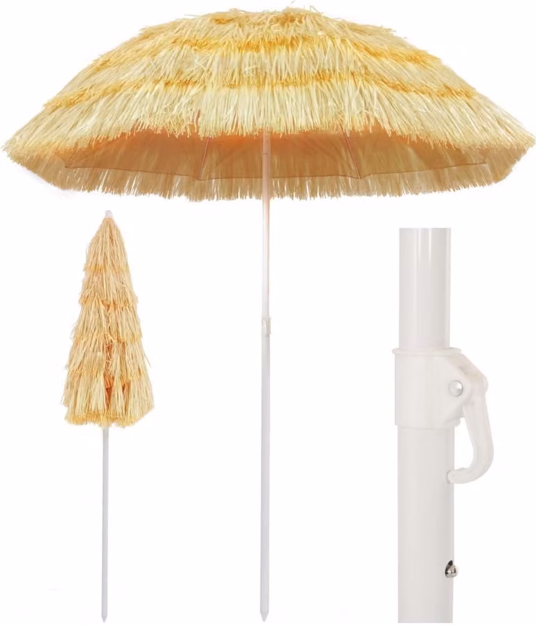 Maison Exclusive - Ombrellone da spiaggia, stile Hawaii, 180 cm