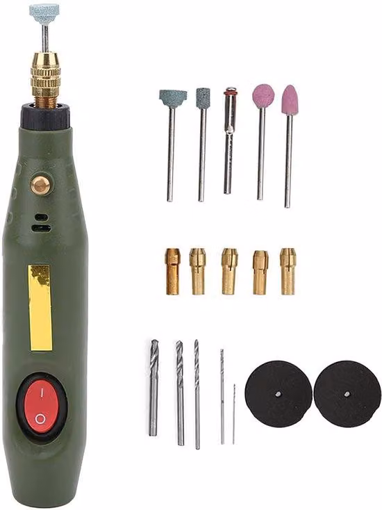 Mini trapano elettrico, utensile multifunzionale per tornitura, trapano e tornio, set di levigatura per legno Agat, utensile multifunzionale per tornitura e foratura