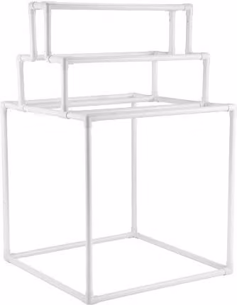 Portasciugamani esterno VEVOR indipendente con 8 barre, bianco, L/P/H: 139 x 90 x 90 cm