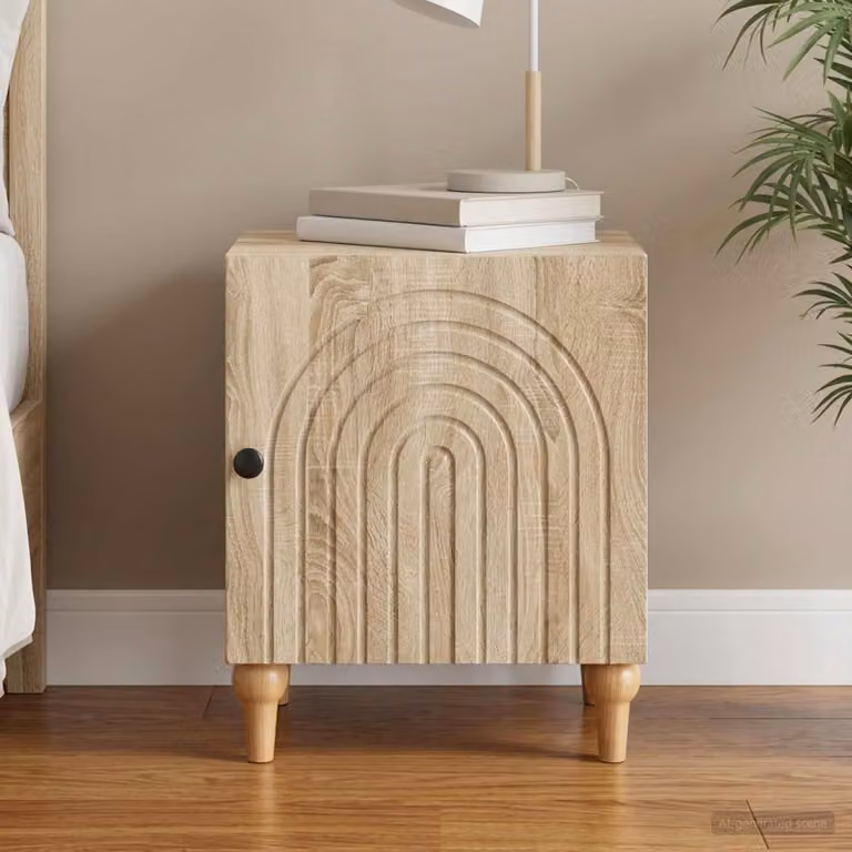 Armadio da notte vidaXL in Rovere Sonoma marrone L: 43 cm, P: 34,5 cm, H: 50 cm