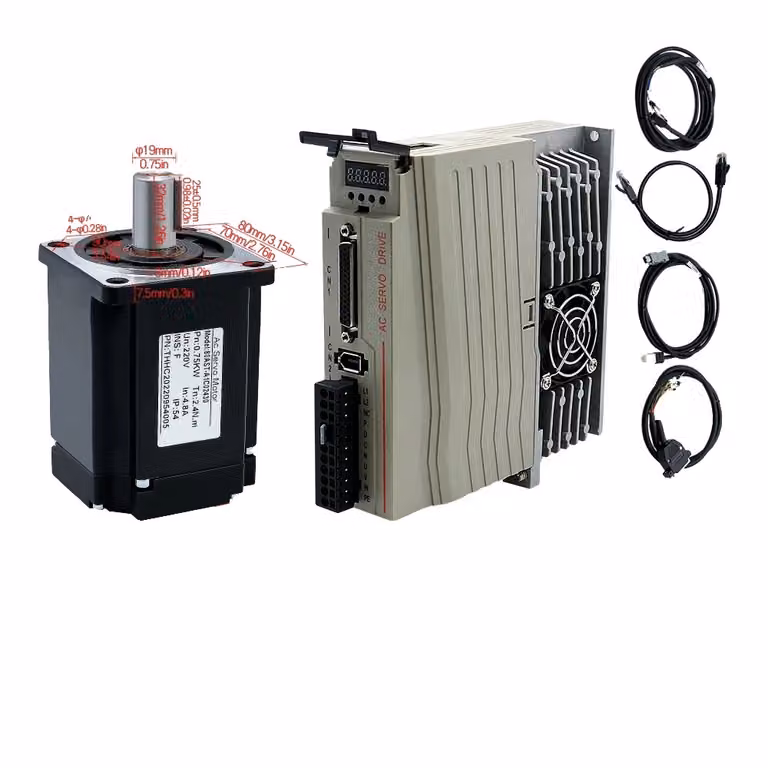 Servomotore con driver, elevata capacità di coppia, potenze multiple, opzioni di controllo versatili, 750 watt, 220V