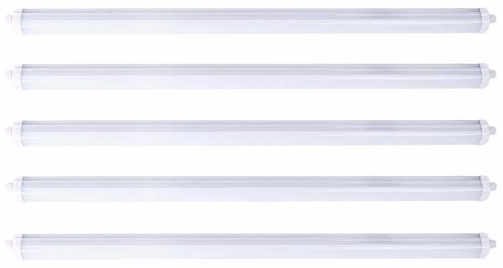 Set da 5 tubi LED da 48 Watt per l'uso nei magazzini