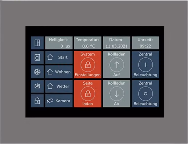 MDT KNX, pannello touch, VisuControl, 7, 1 pz.