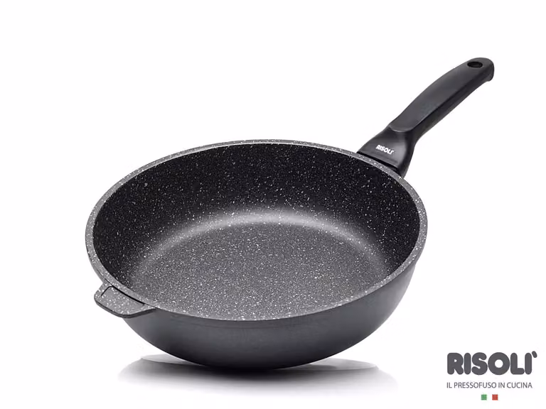 Padella Alta Granito Hard Stone in alluminio pressofuso, un manico , diam. 28cm