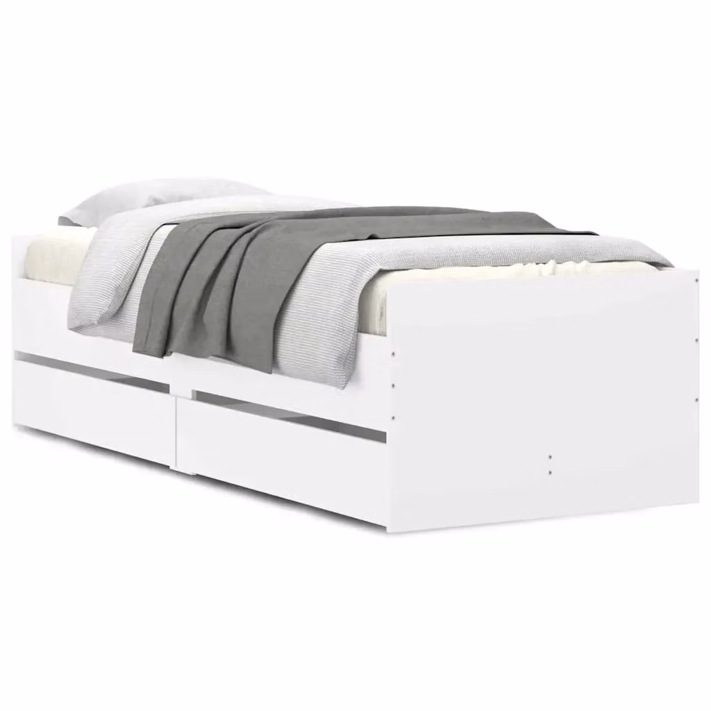 vidaXL Giroletto moderno con cassetti in legno bianco L/P/H: 193 x 90 x 50 cm – 2