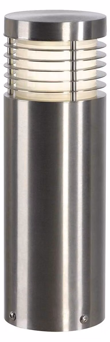 Lampada da terra Vap Slim 30, acciaio inossidabile, attacco E27, grado di protezione IP44, 20W, 2000 lumen
