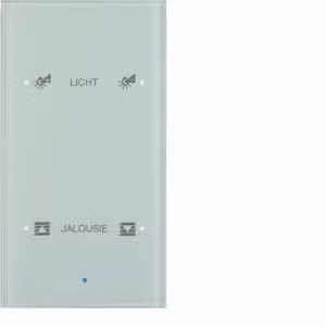 Berker 75142930 Sensore in vetro doppio Comfort, bianco polare Sensore Berker TS
