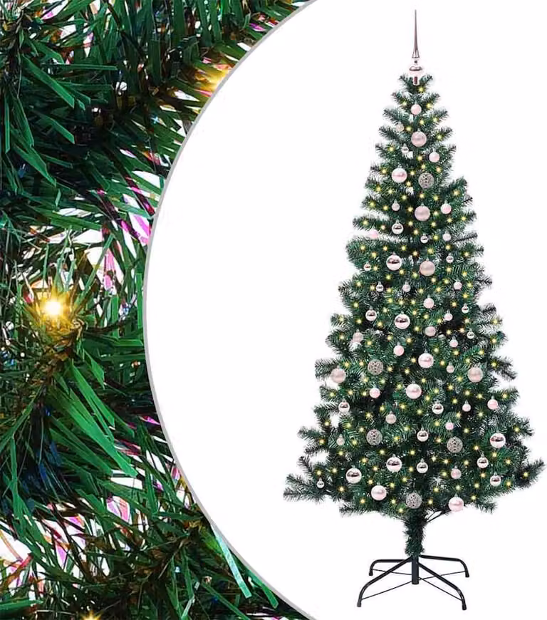 Albero di Natale artificiale con luci integrate Verde 240 cm