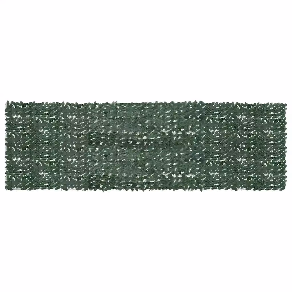 vidaXL Paravento da Balcone con Siepe Artificiale Verde Scuro L: 500 cm, H: 150 cm