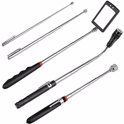 Set di pinze magnetiche telescopiche - 5 pezzi - 1,4 kg - AUB15887