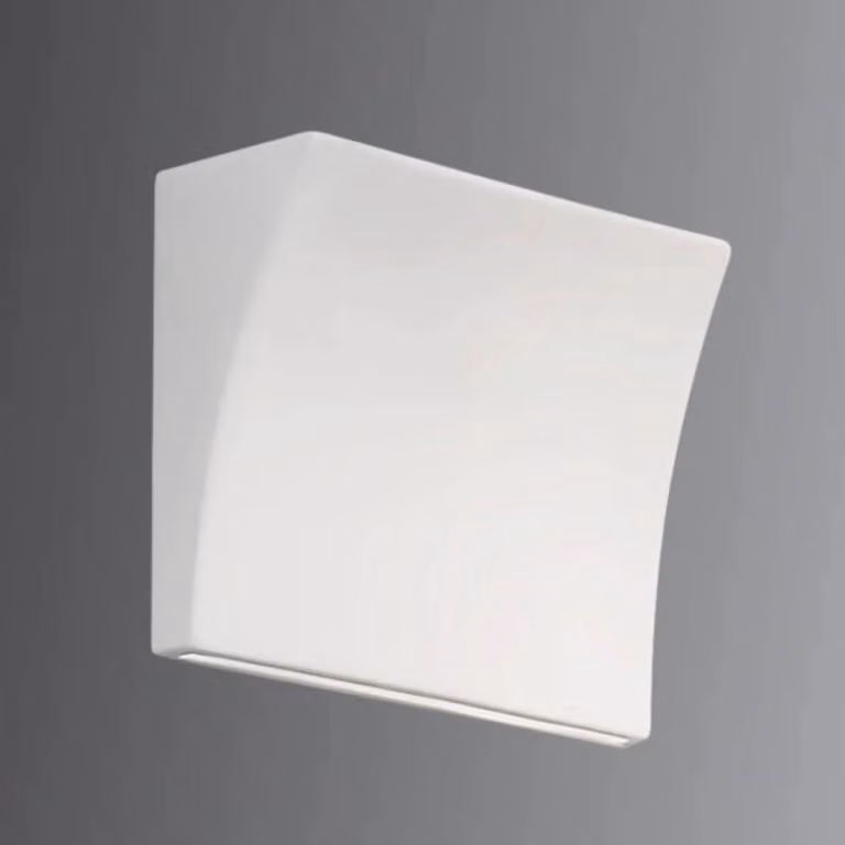 austrolux Applique da parete DELON, dimmerabile, Bianco / Opale, Soggiorno / Sala da pranzo, Ceramica, Moderno, Applique