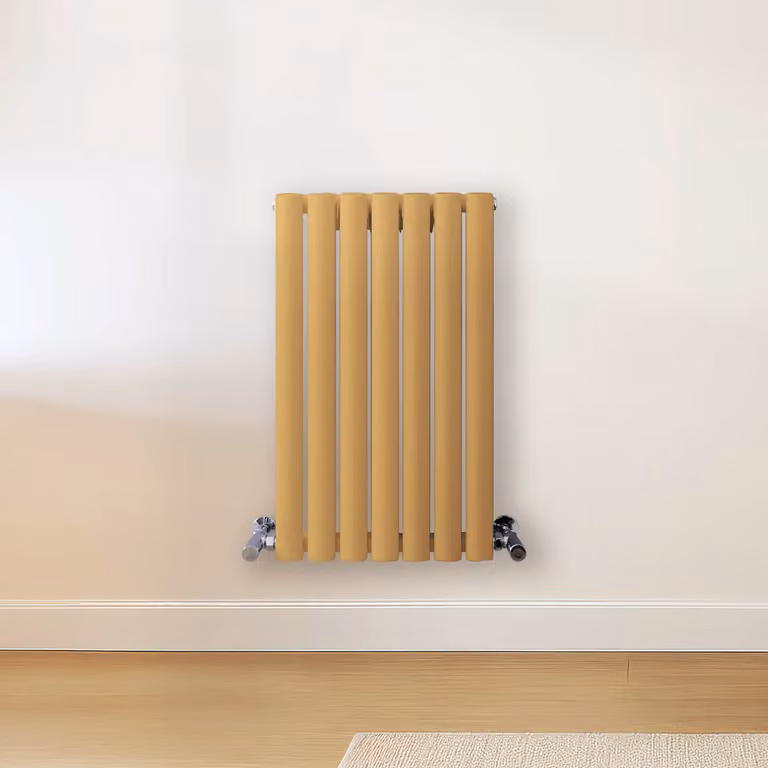 Radiatore di Design Orizzontale Giallo (Autumn Giallo) - 635mm x 413mm - Pannello Doppio  - Revive
