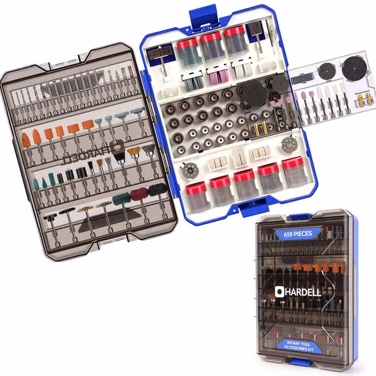Set di accessori da 618 pezzi per utensile multifunzione, con attacco da 3,2 mm
