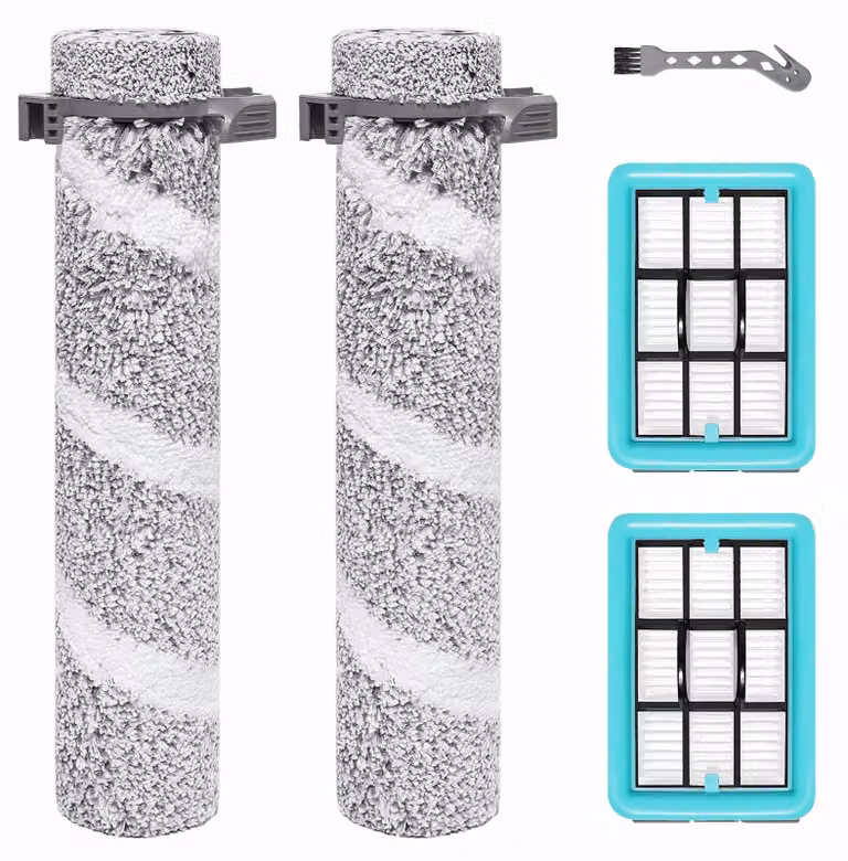 Omgoods - Set di accessori per aspirapolvere, adatto sia per aspirazione a secco che umida, con rulli spazzola