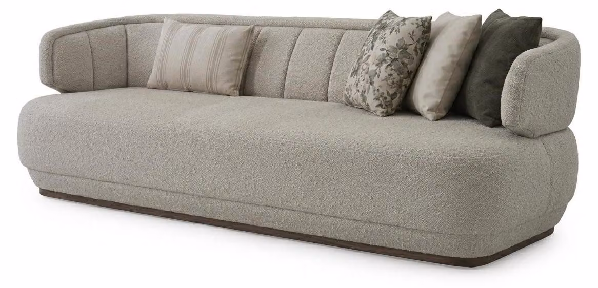Divano a tre posti, stile moderno, confortevole, comodo, imbottitura morbida, elevato livello di comfort