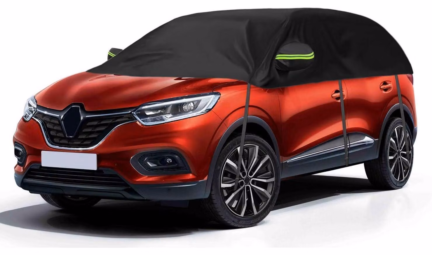 Copertura parziale per auto, compatibile con Renault Kadjar dal 2015 al 2022, realizzata in tessuto resistente, adatta a tutte le condizioni atmosferiche, impermeabile e con protezione UV