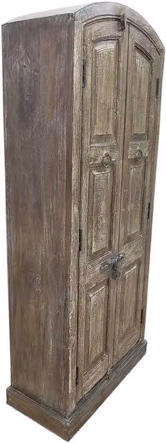 Armadio rustico in legno marrone WANDERLUST DECO con ante a battente L: 90-100 cm, P: 37 cm, H: 170-195 cm – 1