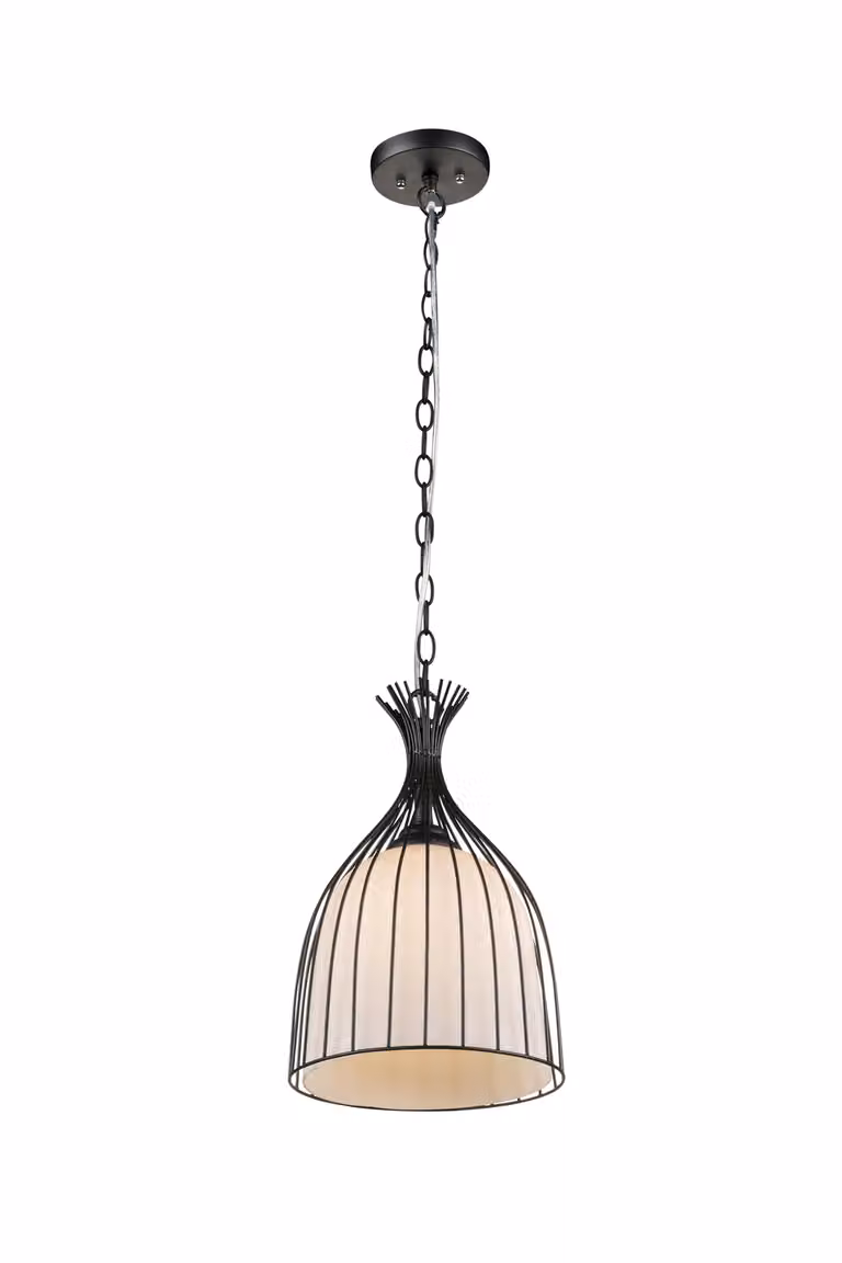 Globo Stacy lampada a sospensione nera, 1xE27; 15272