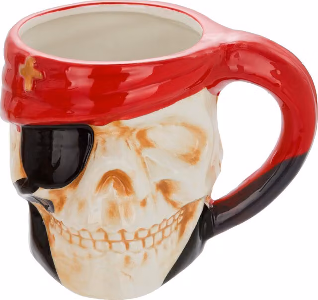 Mug teschio Halloween ceramica 550 ml