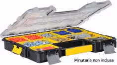 Organizer Stanley Porta minuteria valigetta 10P Nero e Giallo L: 44,6 cm, P: 7,4 cm, H: 35,7 cm