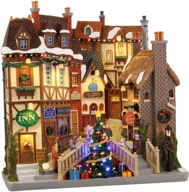 Villaggio di Oxfordshire Lemax a Batteria Multicolore L/P/H: 27 x 27 x 12 cm