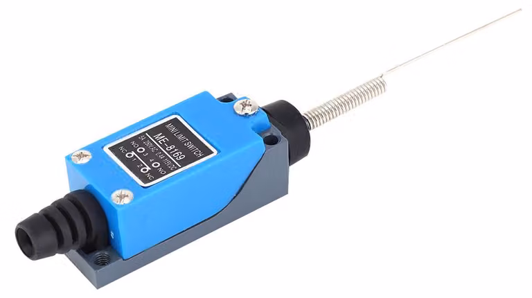 ME-8169 Interruttore a contatto positivo, 250 V, 5 A, con braccio a molla a spirale flessibile, microinterruttore