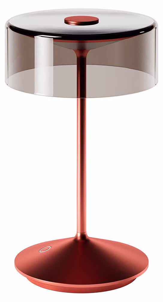 Luce di vetro ricaricabile Numotion Sigor IP54 2,2W Flex Mood 2700/2200K rosso ciliegia