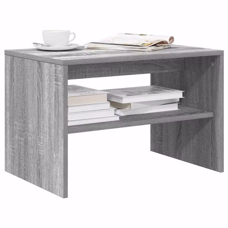 Mobile Porta TV Moderno vidaXL in Legno Multistrato e MDF, Grigio Sonoma, L 60 x P 40 x H 40 cm