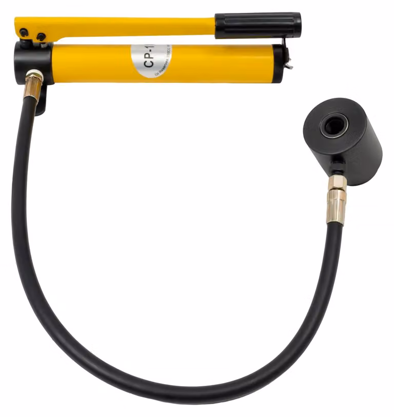 Set di utensili idraulici per foratura, capacità di carico 8T, pratica custodia, colore giallo