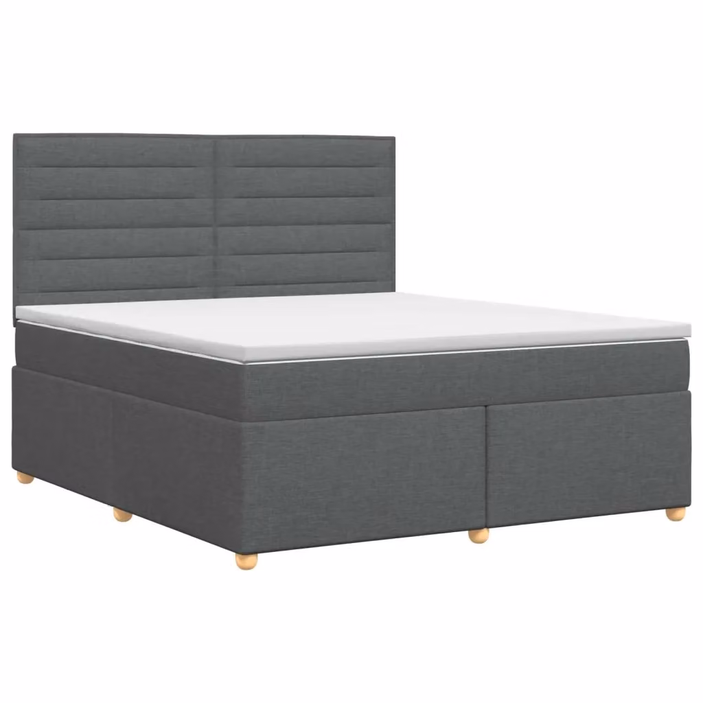Letto box spring con materasso ibrido vidaXL Grigio Scuro L/P: 160 x 200 cm – 2