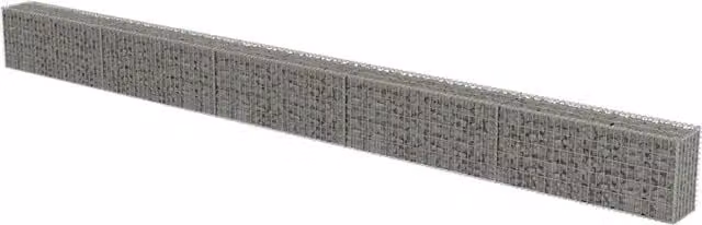 Gabbione con Copertura in Acciaio Zincato 600x30x50 cm
