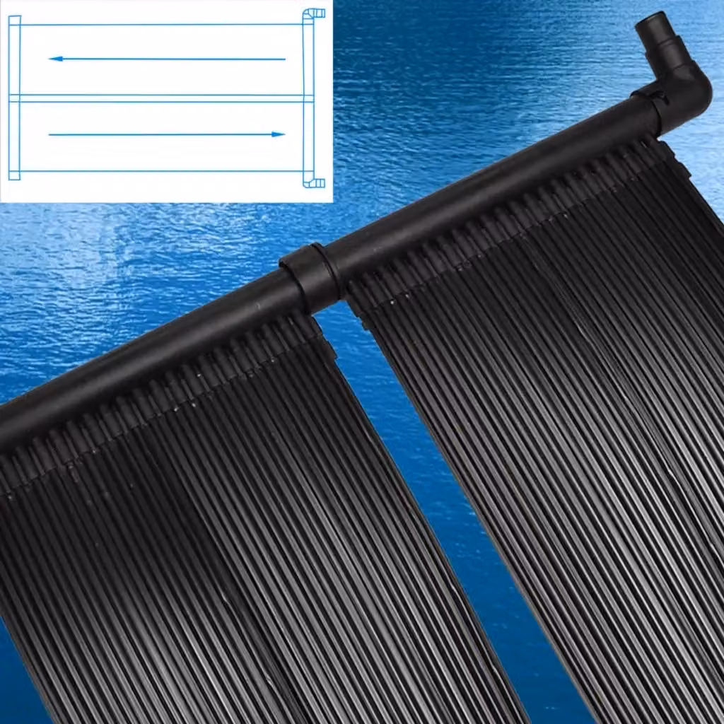 Pannello Solare Riscaldatore per Piscina Videx Nero L: 620 cm, H: 80 cm – 2