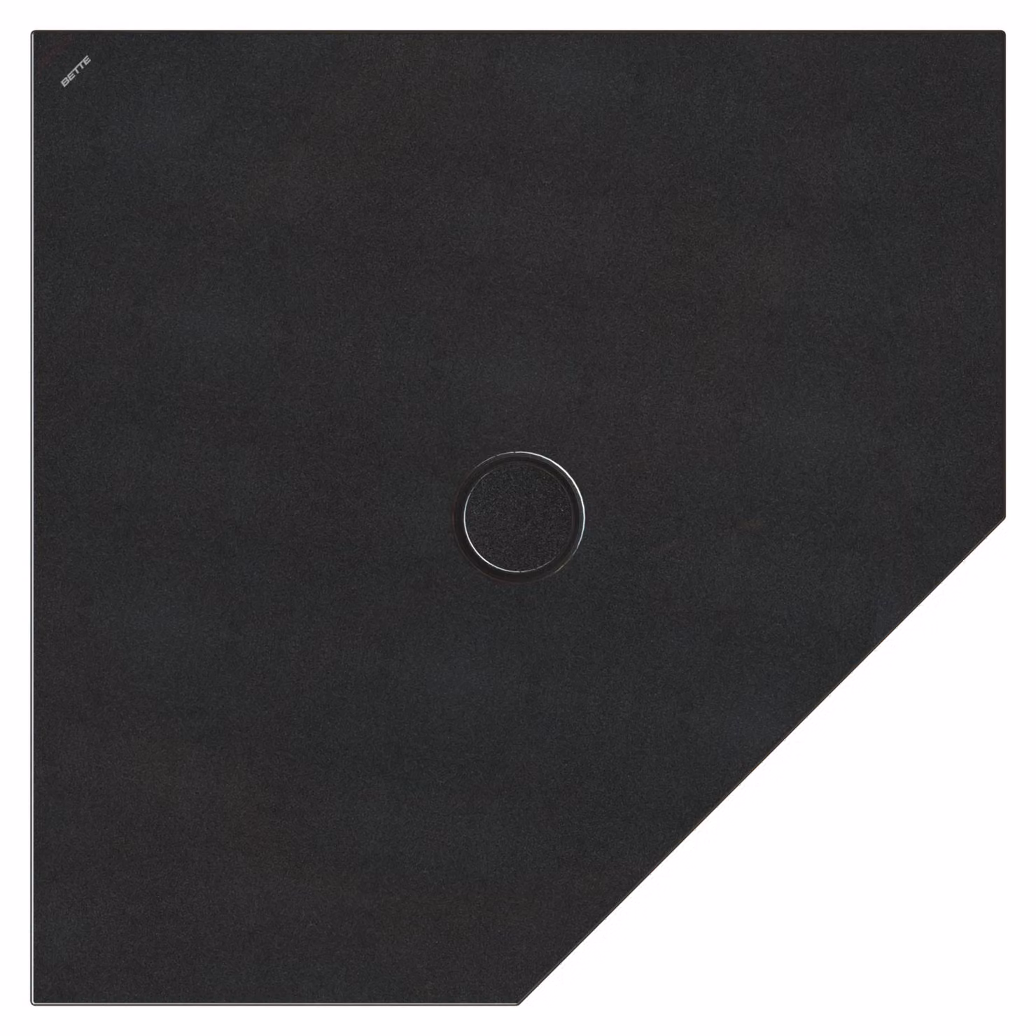 BetteFloor Caro receveurs de douche pentagonaux avec BetteGlasur Plus, 1000x1000mm, 7211-790PLUS, 7211-790PLUS
