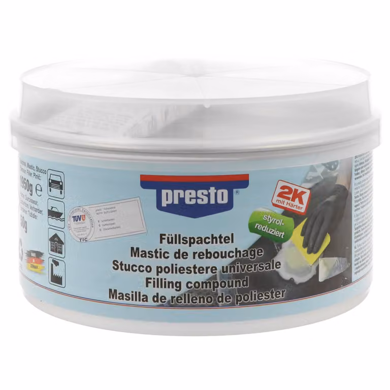Füllspachtel in plastica Prestolith