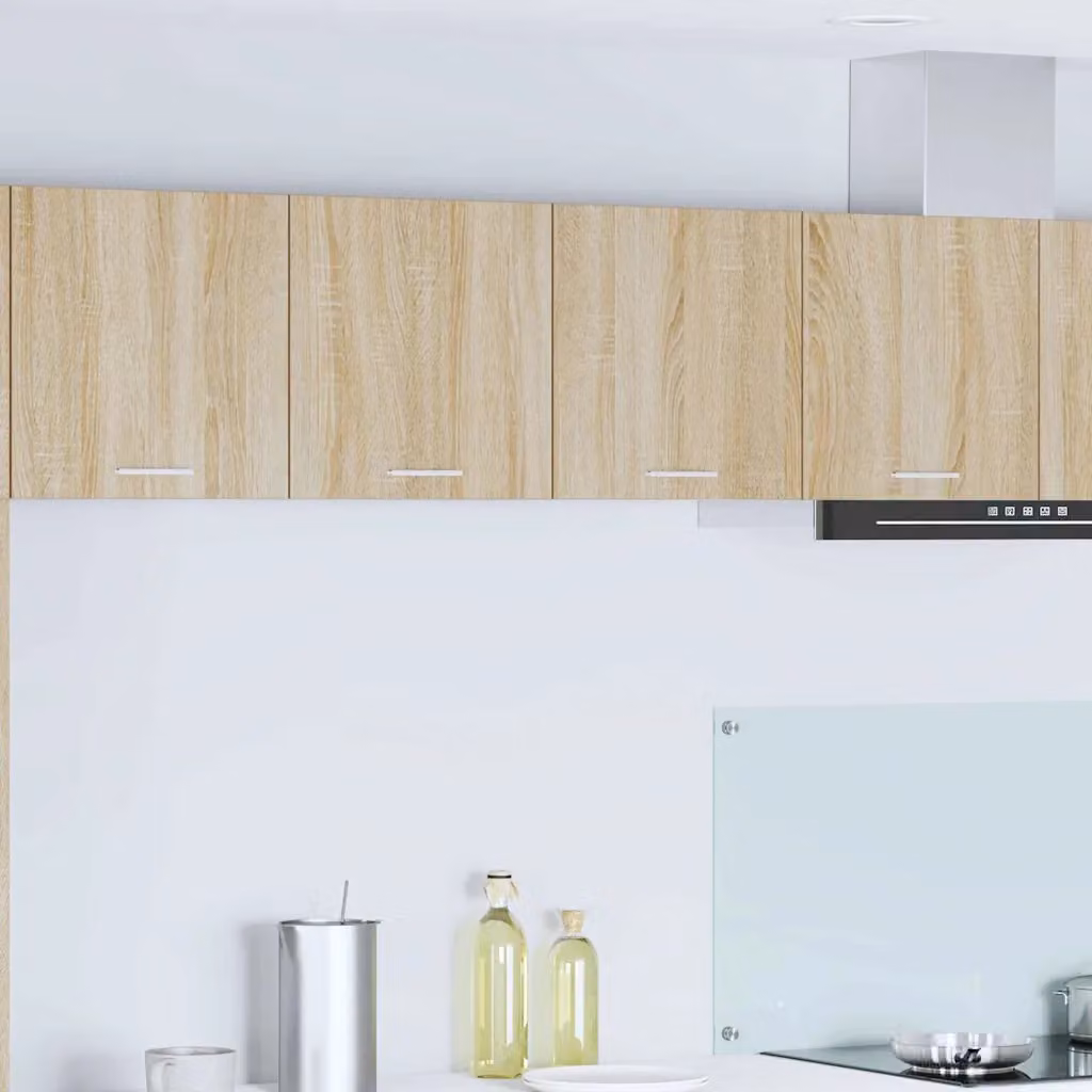 Armadio pensile da cucina vidaXL in rovere color marrone con ante a battente, L 80 cm x P 31 cm x H 40 cm