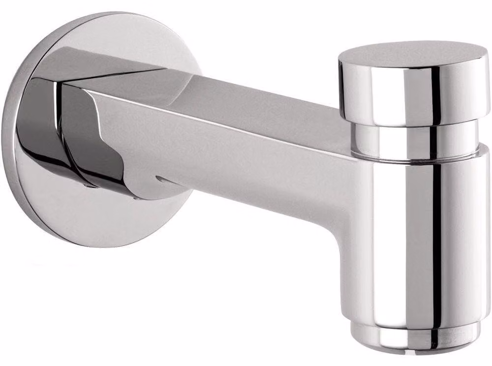 Hansgrohe 14414001, bocchetta per vasca Metris S con deviatore, cromo, 17 x 7 x 7 cm