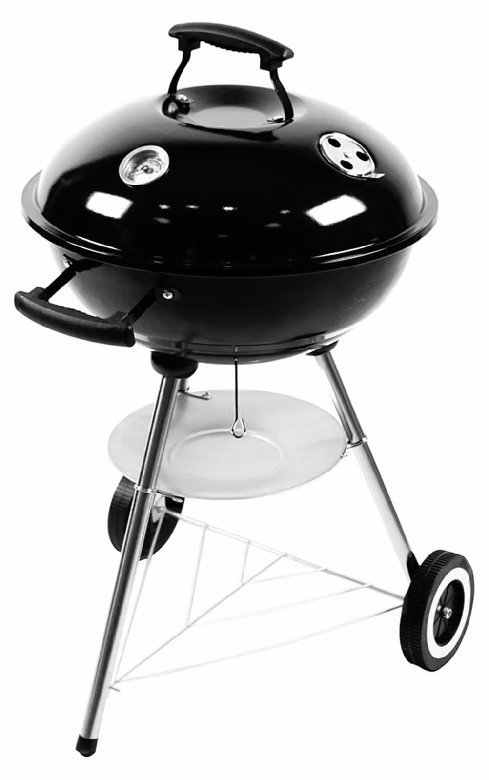 Omgoods - Griglia a carbone con coperchio e ruote - Griglia portatile per campeggio e giardino