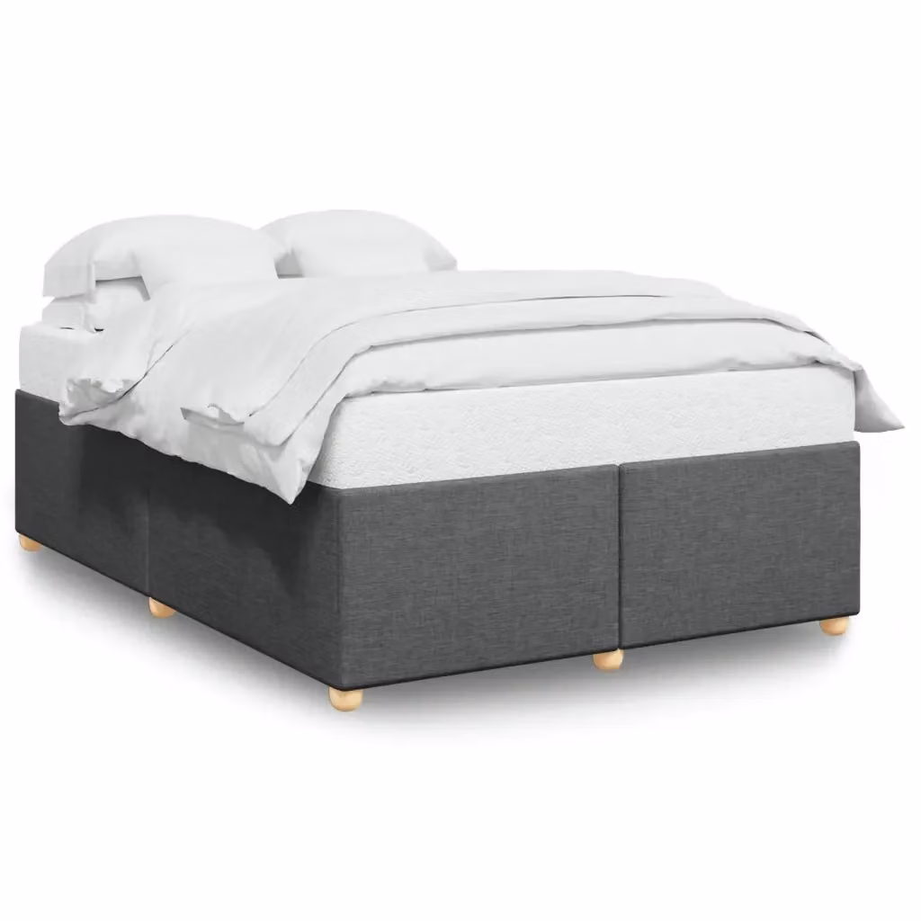 vidaXL Giroletto senza Materasso in Tessuto Grigio L: 160 cm, P: 200 cm – 2