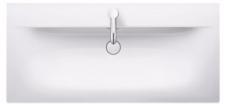 Duravit Lave-mains Viu 234410, 1030 mm, avec trop-plein, avec table de robinetterie, 1 trou de robinet, 2344100000, 2344100000