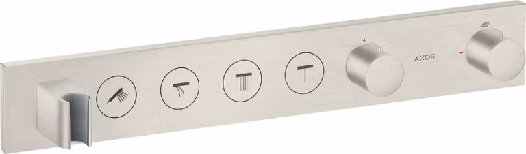 hansgrohe AXOR ShowerSolutions module de thermostat Select 600/90, encastré, 4 consommateurs, kit complet, 18357800, 18357800