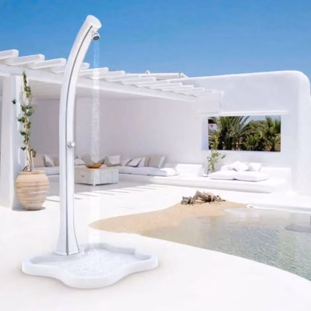 Doccia solare per piscina HAPPY BEACH 28 LITRI in polietilene, con temporizzatore - Doccia Solare Per Piscina Happy Beach 28 Litri In Polietilene, Con Temporizzatore Colore Blu Colore: Rosso