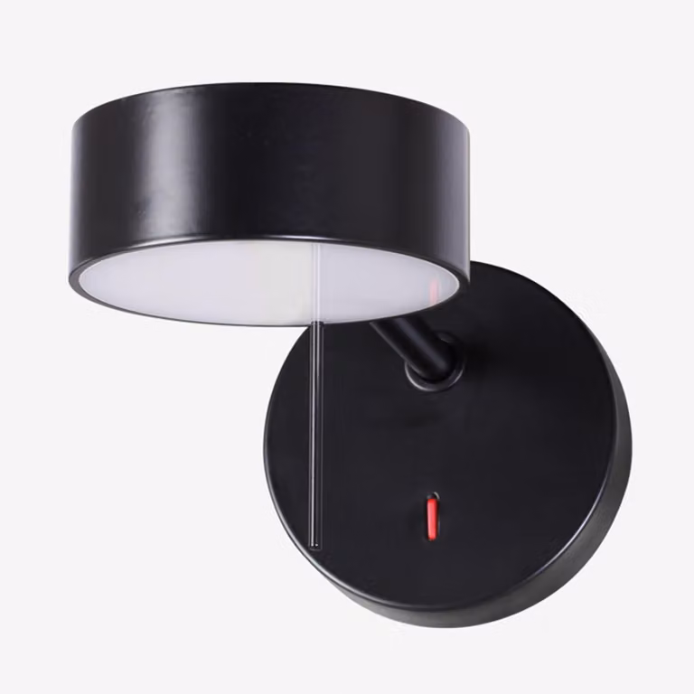 Lampada da parete Lucis Omnia LED, Variante: Ø 120 x 290 x 130 mm, 6,9 W, 4000K, nero